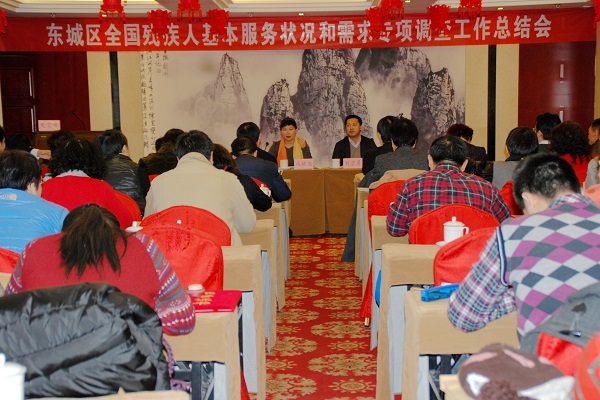 北京市残疾人联合会-东城区残联召开东城区全国残疾人基本服务状况和需求专项调查总结会