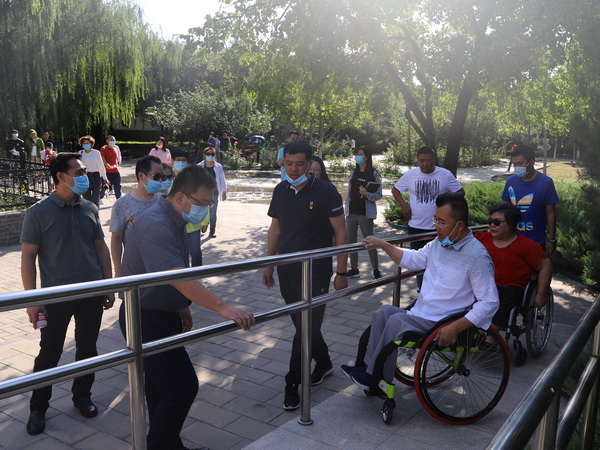 图为体验现场