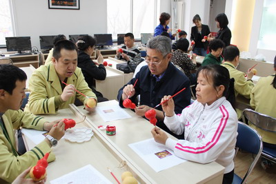 北京市残疾人联合会-大兴区清源街道举办残疾人葫芦画培训班