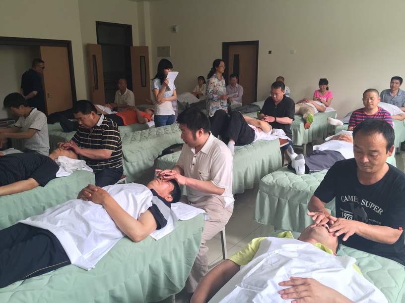 图为实操考试现场