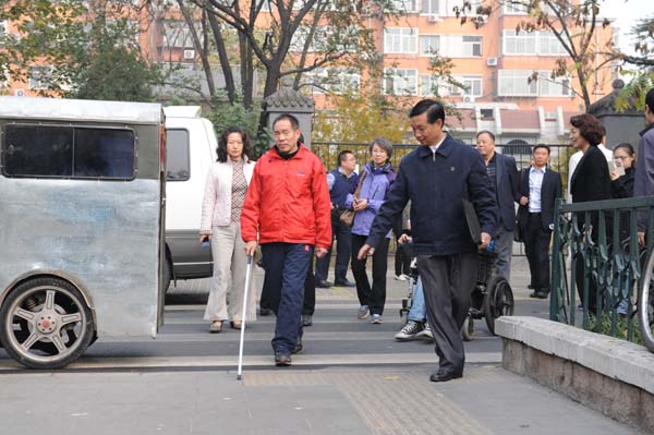 此图为视察体验现场