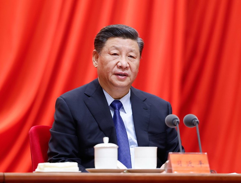 2月20日，党史学习教育动员大会在北京召开。中共中央总书记、国家主席、中央军委主席习近平出席会议并发表重要讲话。(黄敬文摄)